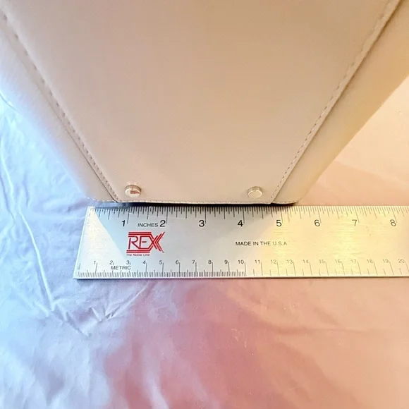 Kate Spade Saffiano Leather Colorblock Staci Laptop Large Tote Warm Beige $450 - Picture 8 of 16